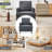 Mid-Century Linen Accent Chair – Stylish-699627432