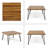 INDUSTRIAL WOOD AND METAL COFFEE TABLE