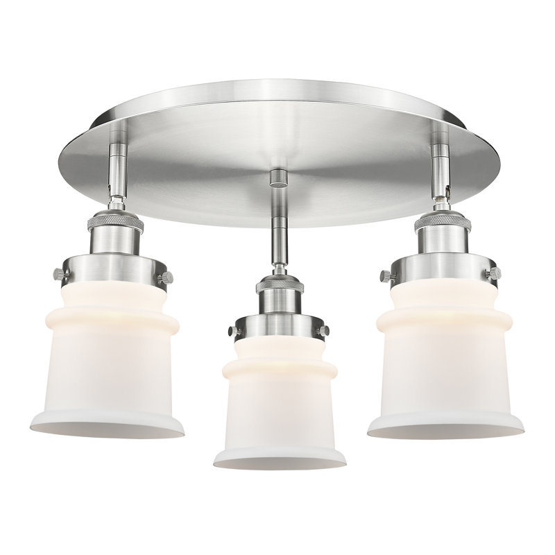 Plafonnier encastré Alvi, Blanc mat, Nickel satiné