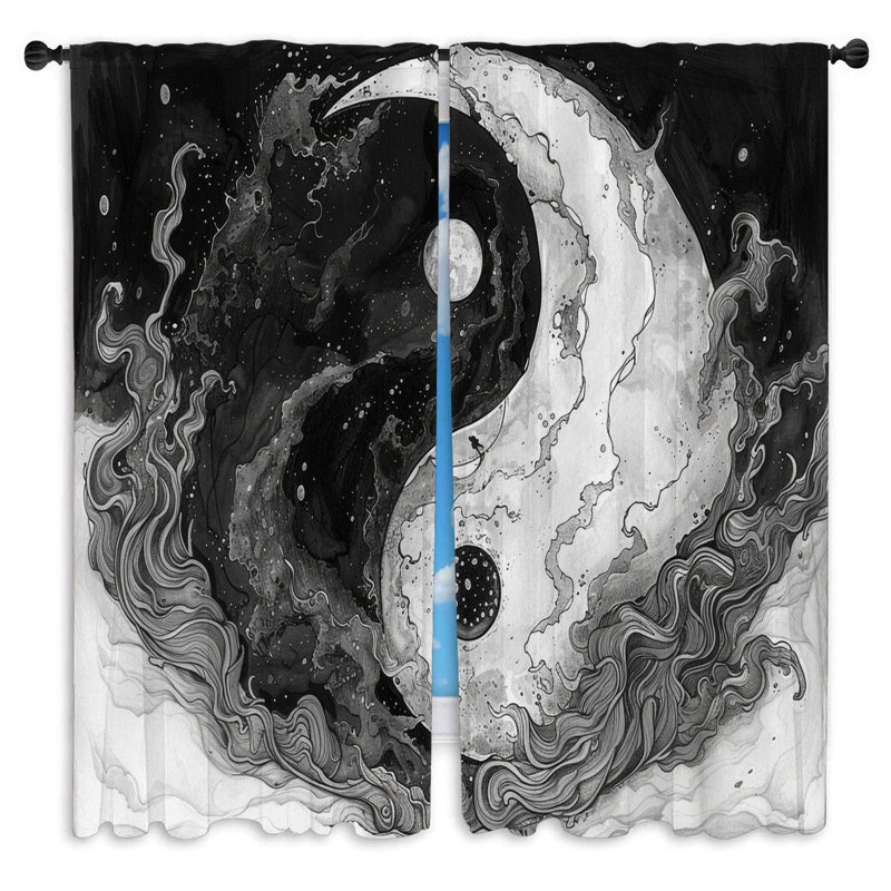Paire de rideaux obscurcissant en polyester Norietta, L 40 po x L 82 po
