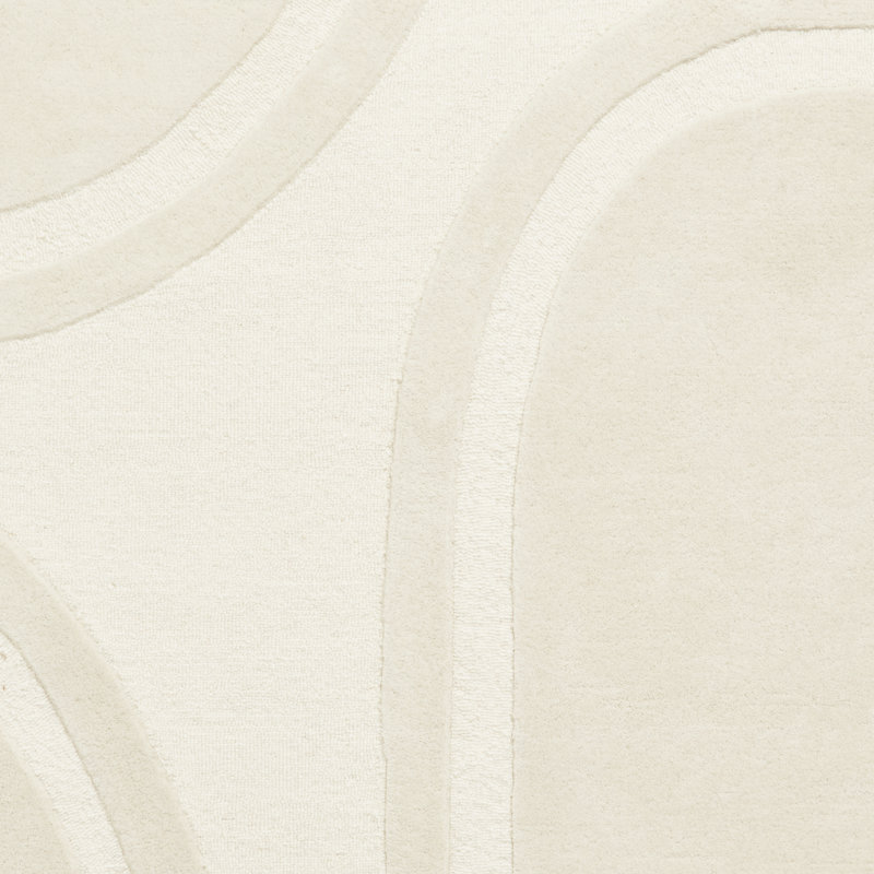 Solid Colour Wool Hand Tufted Area Rug, Rectangle 150 x 230 cm