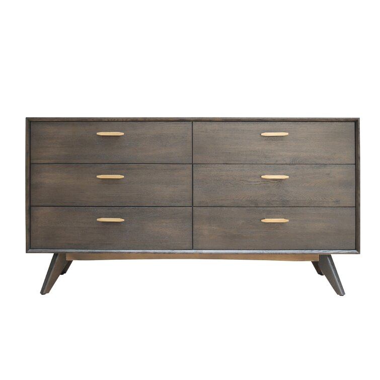 Corrigan Studio® Lise 6 Drawer Double Dresser & Reviews | Wayfair