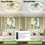 Ceiling Fans With Lights Dimmable LED Embedded Installation Of Thin Modern Ceiling Fans(Green)-104019418