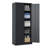 72"H Metal Garage Storage Cabinet, Black Tool Steel Locking Cabinet With Doors And 4 Shelves, Tall Cabinets For Garage Storage Systems Lockable File Cabinet For Home Office, Classroom/Pantry, Cabinet