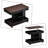 3-in-1 Height Adjustable Rolling Side Table with 360° Rotating Top, Storage End Table with Lockable Wheels and Gas Lift-1731582712