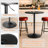 Hulker Round Pub Dining Table Height Adjustable With Wooden Tabletop Home Bar-128839604-91376000