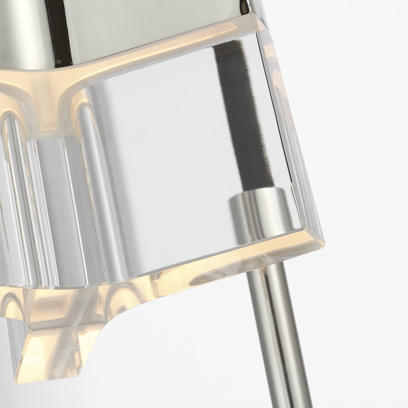 Thomas O'Brien Matcha 3 Light Pendant with Clear Glass, Polished Nickel