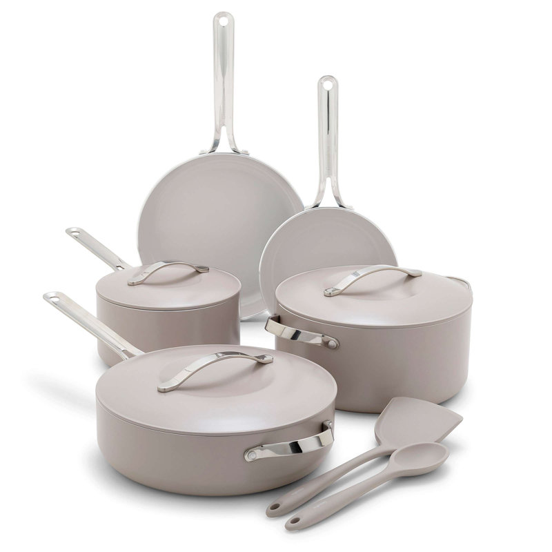 GreenPan Nova 10 Piece Cookware Set, Clay