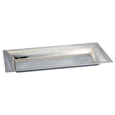 Winston Porter Lintz Nickel Plated Tray