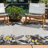 Jann Floral Black/Yellow/Ivory, Indoor/Outdoor Area Rug-991087442