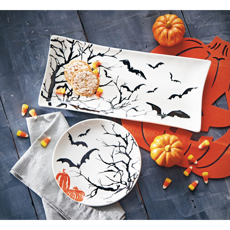  Happy Halloween Bat Platter