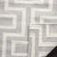 Tapis en laine / coton tissé à la main à plat Rodgers en ivoire / gris-1808886049