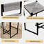 Ensemble de 2 tabourets de bar gris tissés à la main, avec tabouret haut et tabourets de bar en papier, pour la cuisine, la maison et le bureau (gris)-2135667687