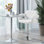 HOMCOM Bar Stool w/ Wide Seat U-Shaped Armrest PU Leather