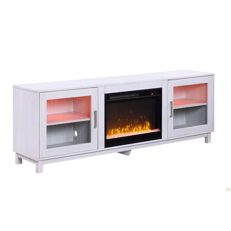 70" TV Stand Console With Fireplace, Heater