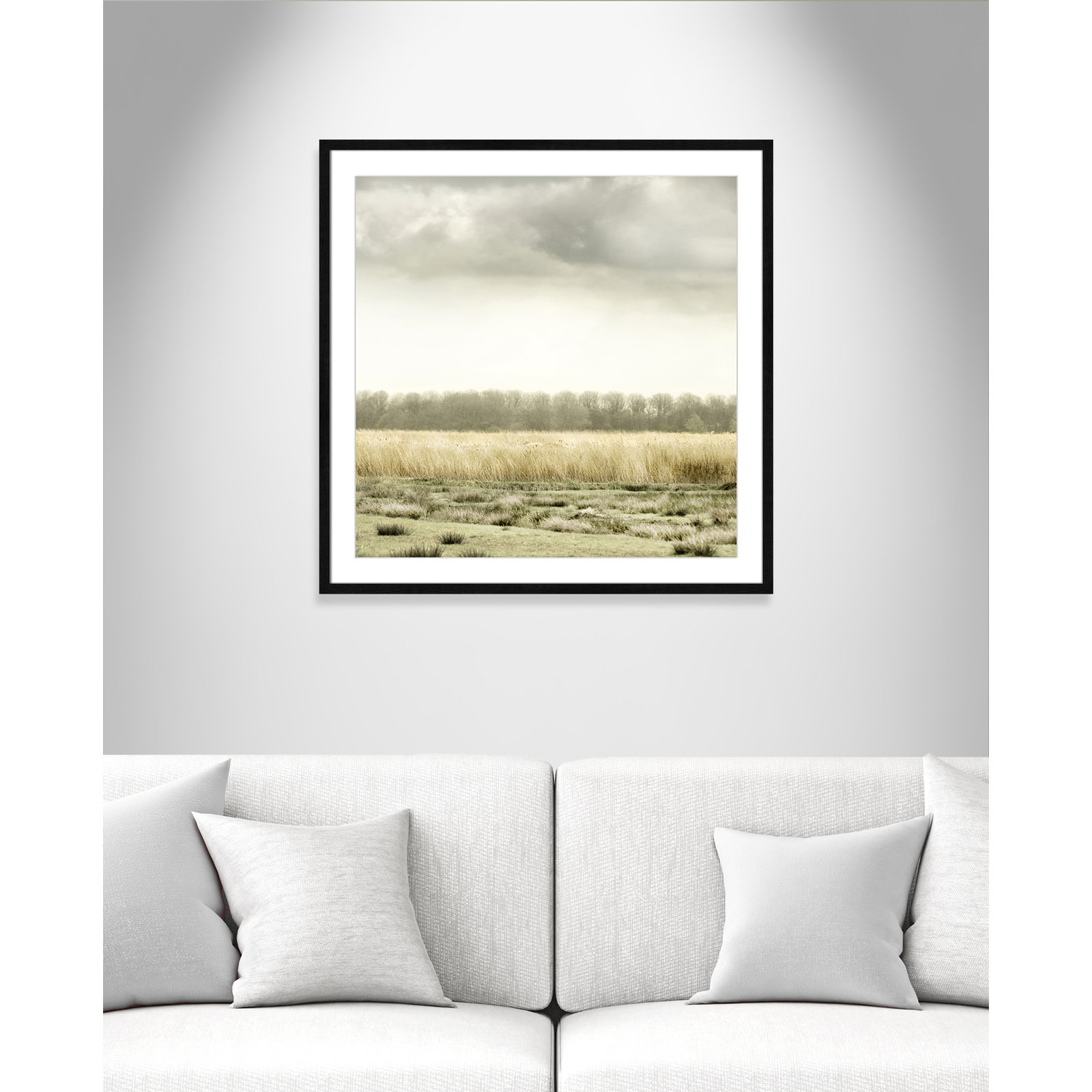 Henri "Meadowland" Print by Danita Delimont, 33.25" H x 33.25" W, Black Wood Grain