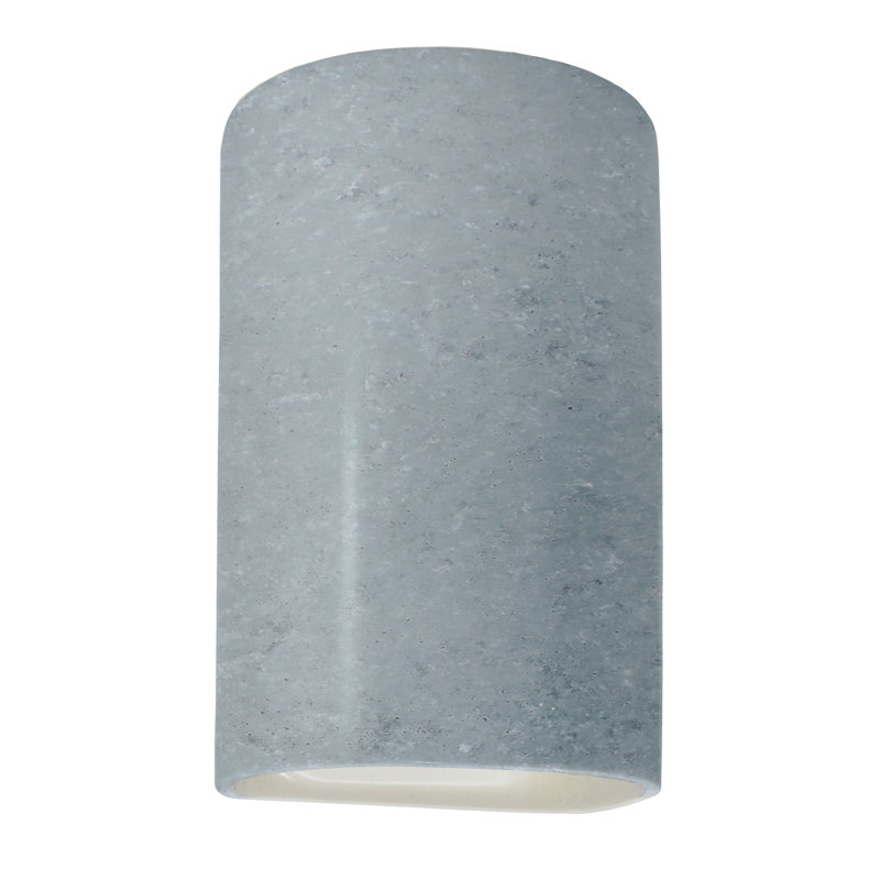 Pacursa Ceramic Flush Mounted Sconce, Incandescent (Not included), 9.5" H x 5.75" W x 4.5" D, Bisque