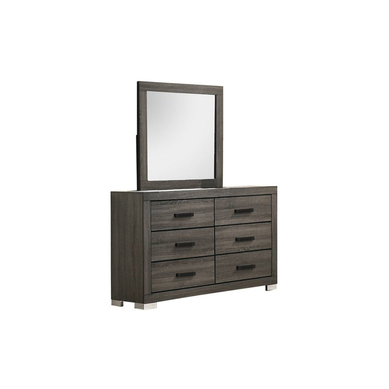 Commode double 6 tiroirs l 57 po