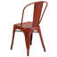 Chaise d'appoint empilable en métal Lily-1653966831