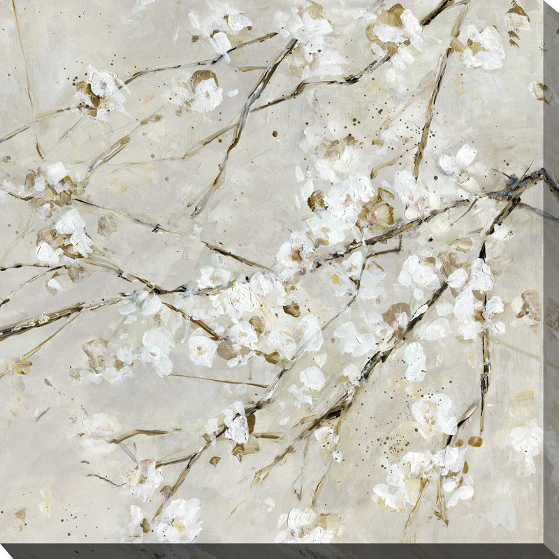 «Blossom Confetti» par Sally Swatland - peinture sur toile tendue, L 18 po x H 18 po, Toile tendue