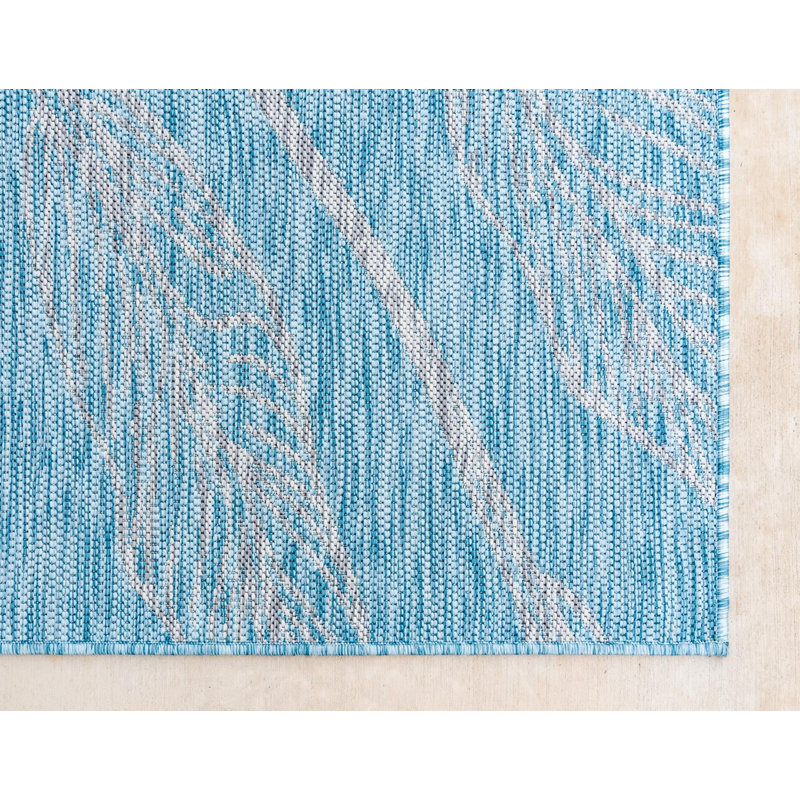Tapis bleu sarcelle Yvelines, Rectangle 4 pi x 6 pi