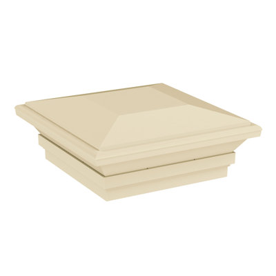 Barrette Outdoor Living 5 in. x 5 in. Contemporary Solar Post Top Sand