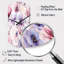 Rose et mauve Wildflower Paradise - horloge asymétrique florale en métal, sans horloge murale-105565187