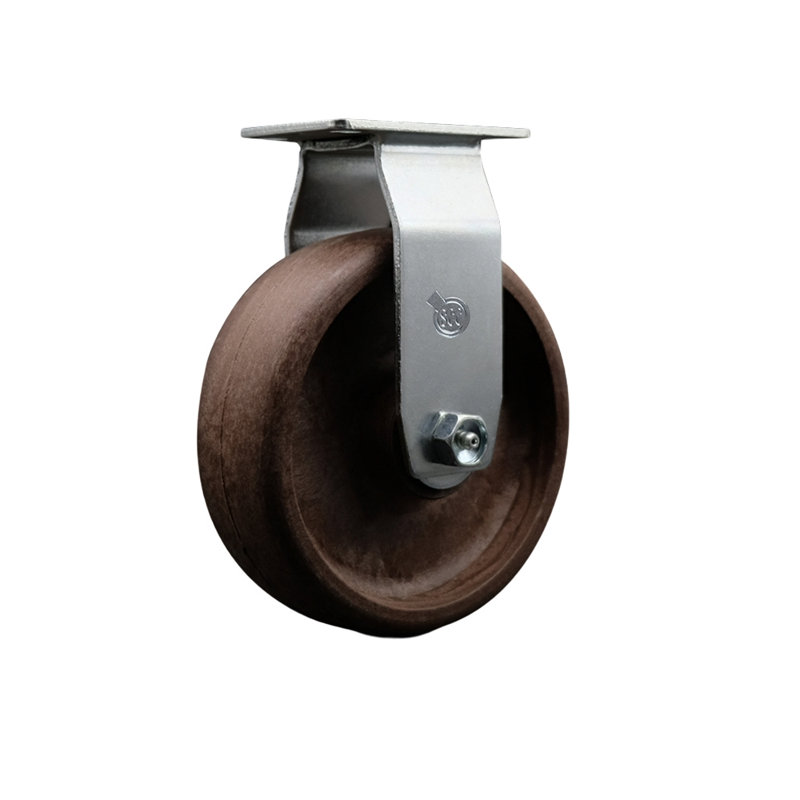 6 Inch High Temp Glass Filled Nylon Wheel Rigid Caster with Bronze Bearing SCC|SCC-20R620-GFNBZHT