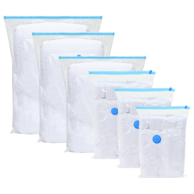 Vidaxl Vacuum Travel Bag Clear With Blue Zippers Plastic 100 X 80 Cm