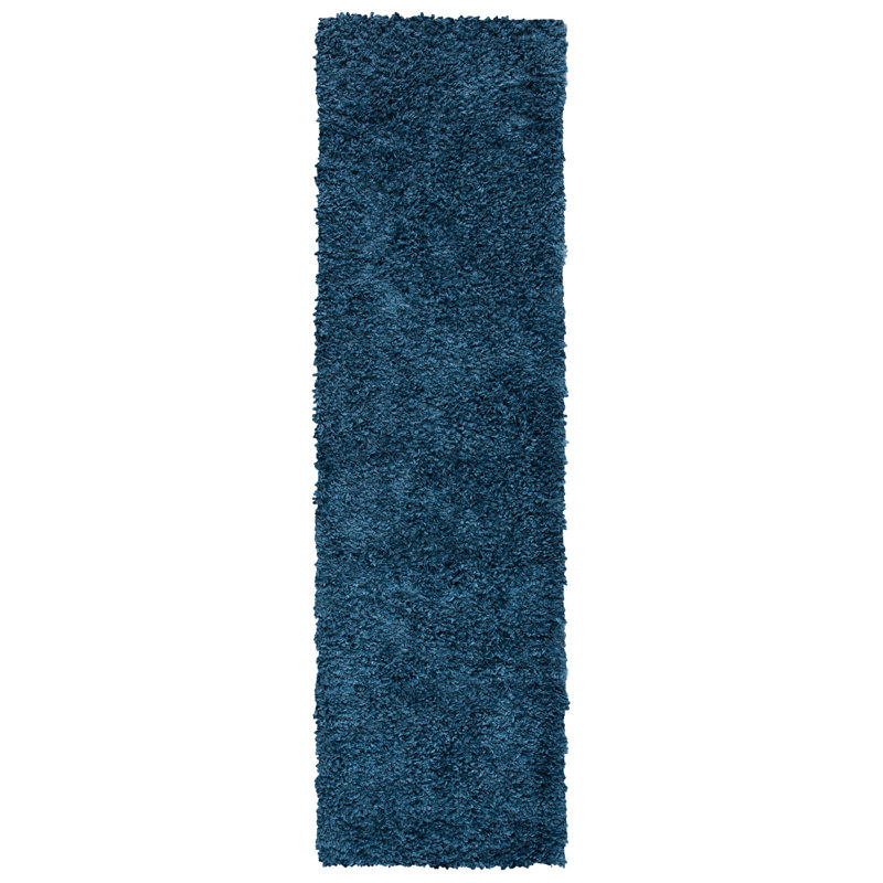 Quadra Shag Performance Solid Color Rug, Runner 2' x 9'