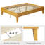 Base de lit plateforme en bois avec lattes en contreplaqué-508571638-491681833