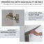 Ensemble de meuble-lavabo simple 18 po Argylle, meuble-lavabo mural avec plateau en résine blanche, meuble-lavabo flottant avec porte à fermeture en douceur, meuble-lavabo simple avec plateau-2007912137