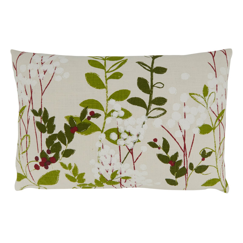 Noël Jardin Collection Cotton Pillow Cover
