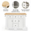 Ensemble d'îlot de cuisine 50 "Diamondback-1028098529-1028098535