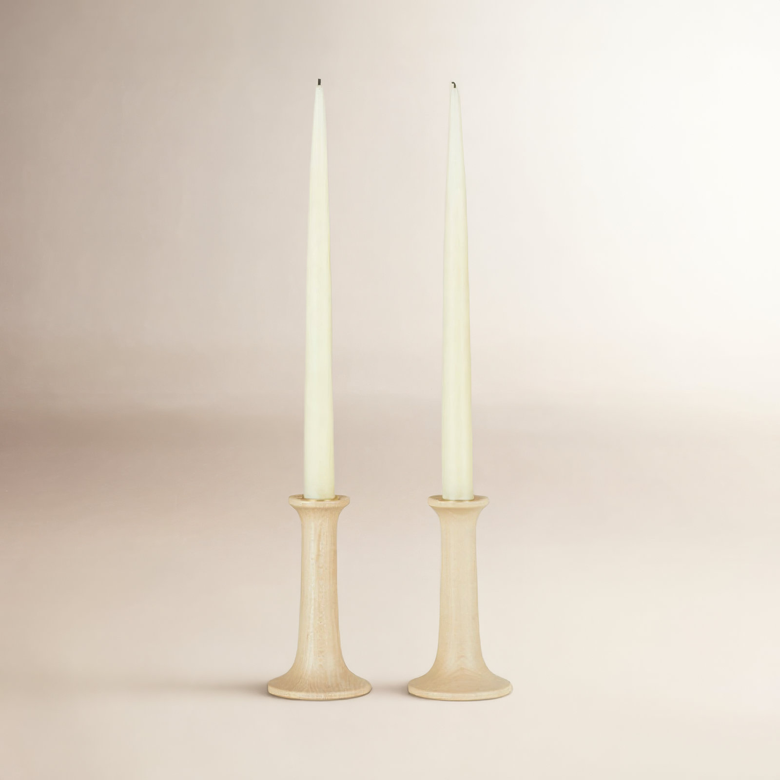 Solid Wood Candlestick Holder, Maple, 5.5" H x 3.5" W x 3.5" D
