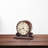 Redford Traditional Roman Numeral Quartz Movement / Crystal Tabletop Clock in Windsor Cherry/Polished Brass