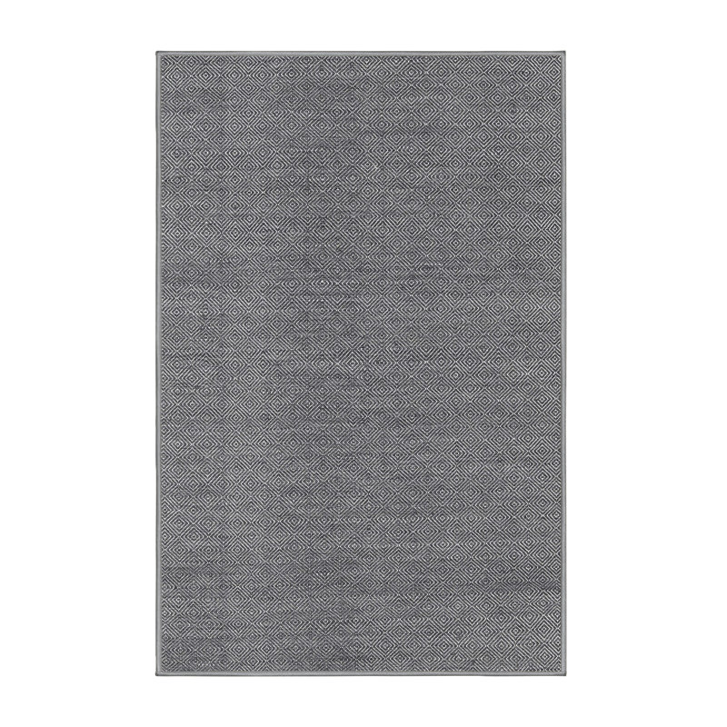 Tapis contemporain gris, Rectangle 5 pi x 8 pi