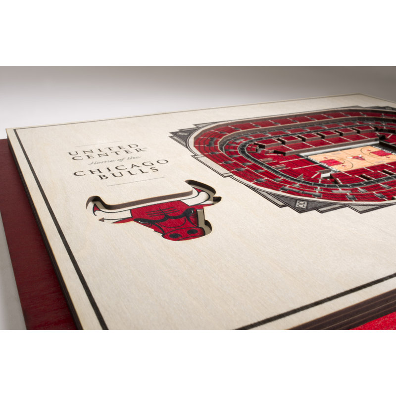 Art mural stadiumviews 3d à 5 couches nba, Bulls de Chicago