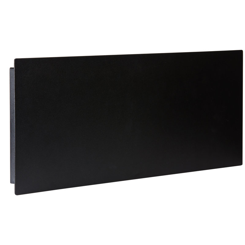 Large Black Steel Floating Address Plaque with Light Sensor