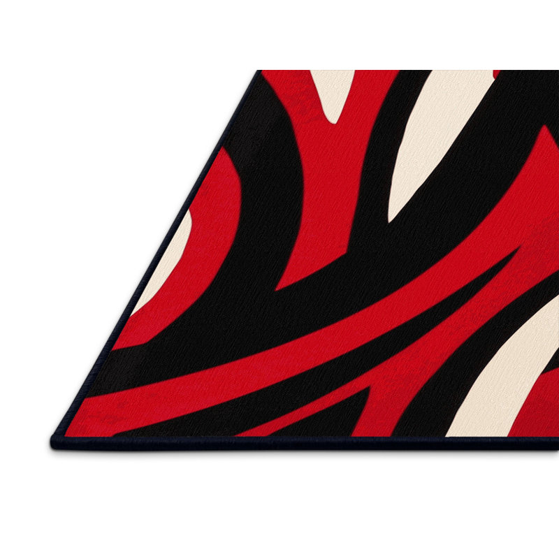 Cerise Sparks Rug, Square 7'