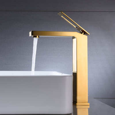 Single-Hole Single-handle Bathroom Faucet with Drain Assembly