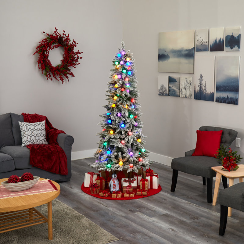 Lighted Artificial Christmas Tree, 5' H