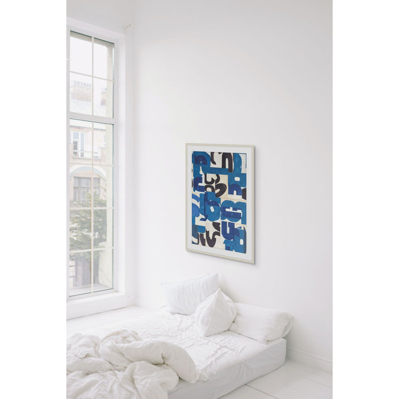 Blue Notes 1 Print by Sarah Z. Short, 19" H x 16" W