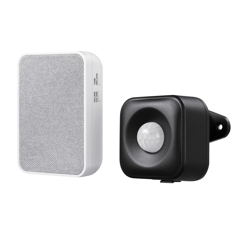 Heath Zenith Heath Zenith Black/White Plastic Wireless Door Bell