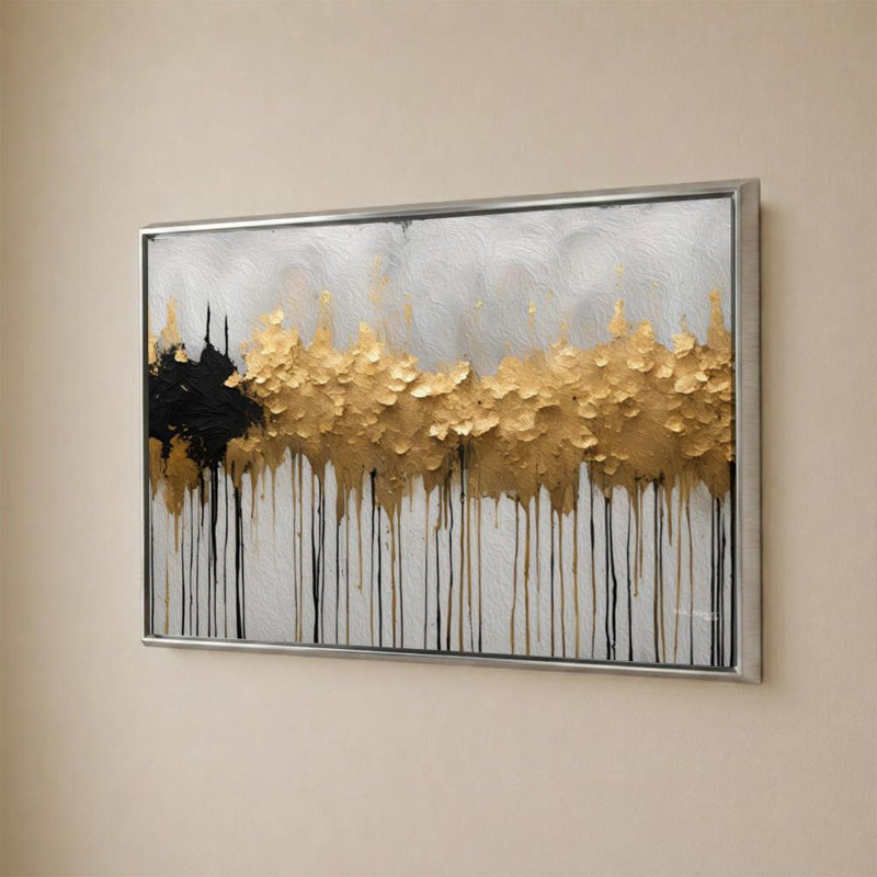«Isaiah 60: 1 Arise Shine» par Mark Lawrence, reproduction, H 21,5 po x l 33,5 po x P 2 po, Cadre flottant, Argent argent