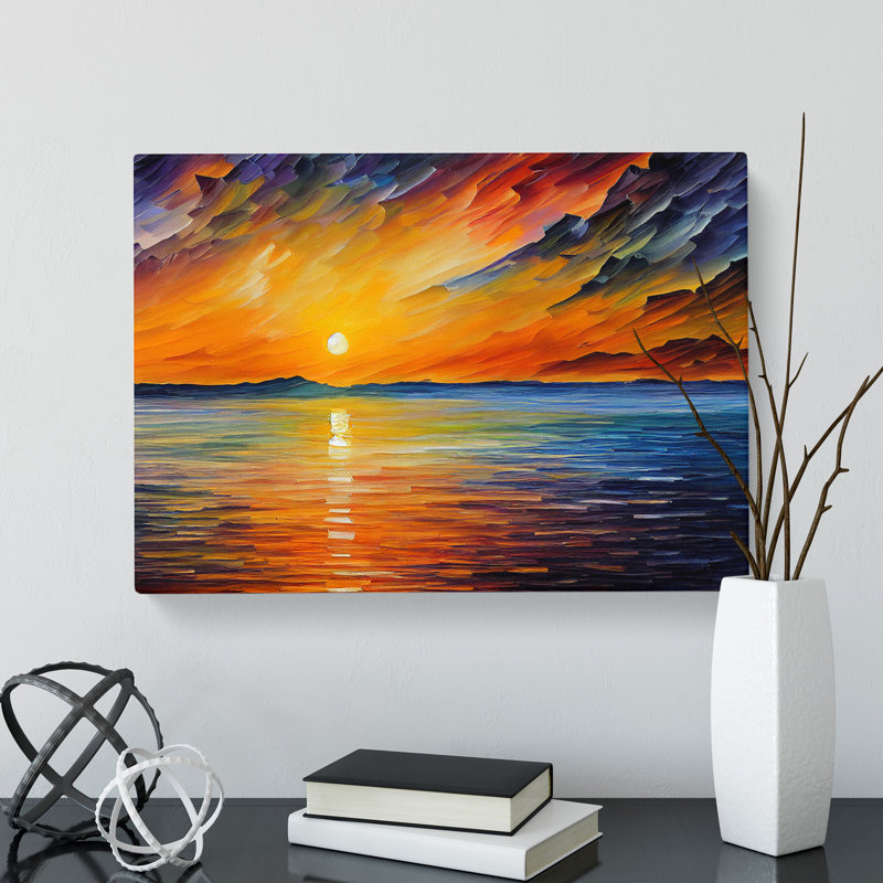 Glowing Sunrise Vol.1 - Wrapped Canvas, 40cm H x 60cm W x 3cm D