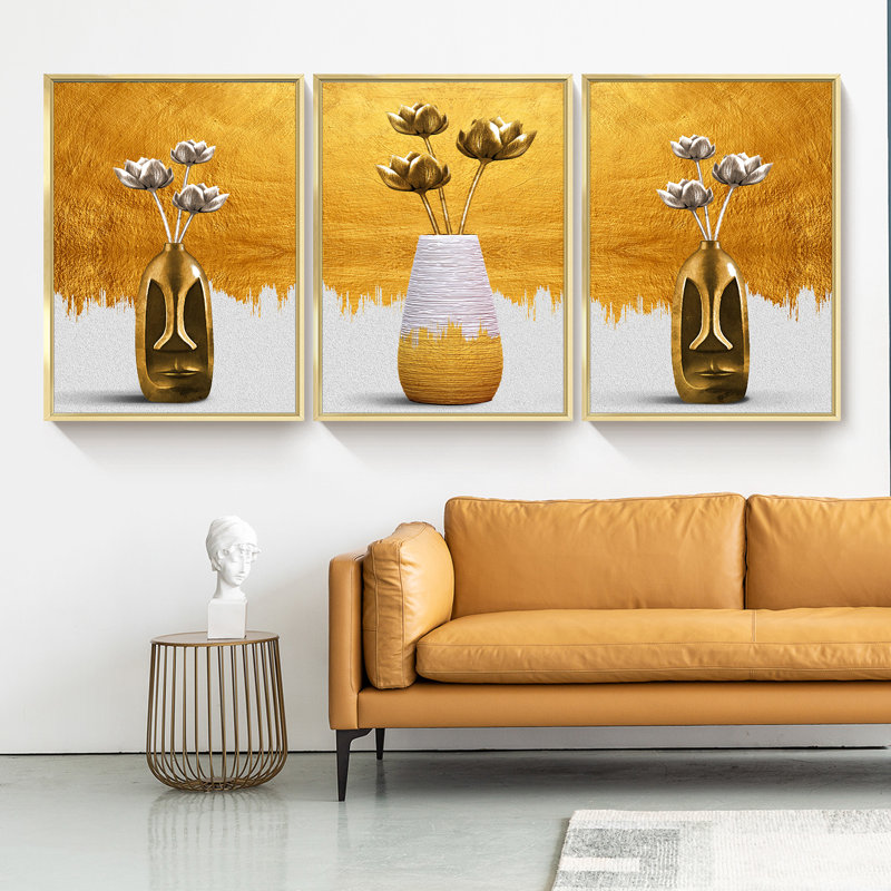 " Modern " 3 - Pieces, 16.5" H x 36.5" W 