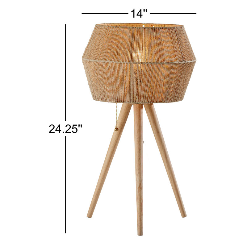 Lampe trépied Isona, Naturel