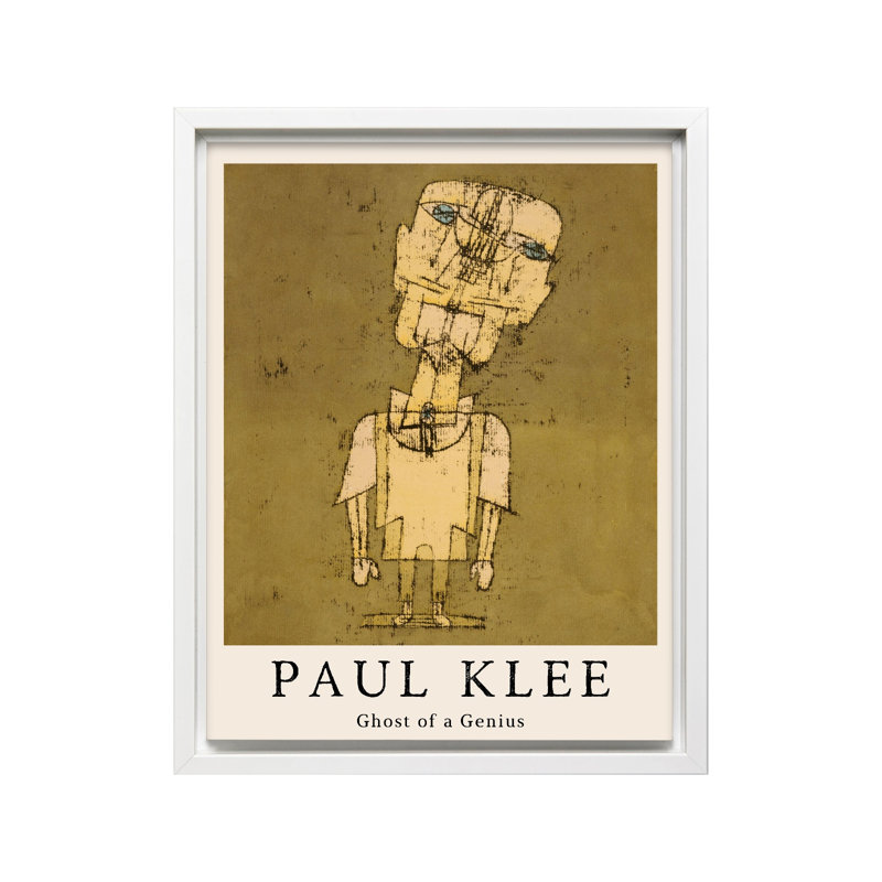Paul Klee - Ghost of a Genius, Canevas, H 24 po x l 32 po, Encadrement blanc