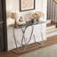 Console en verre trempé, table d'entrée minimaliste de 43,3 pouces pour le couloir du salon-338112620